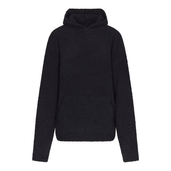 SKIMS Tops - Skims NWT Cozy Knit Hoodie L/XL black onyx
